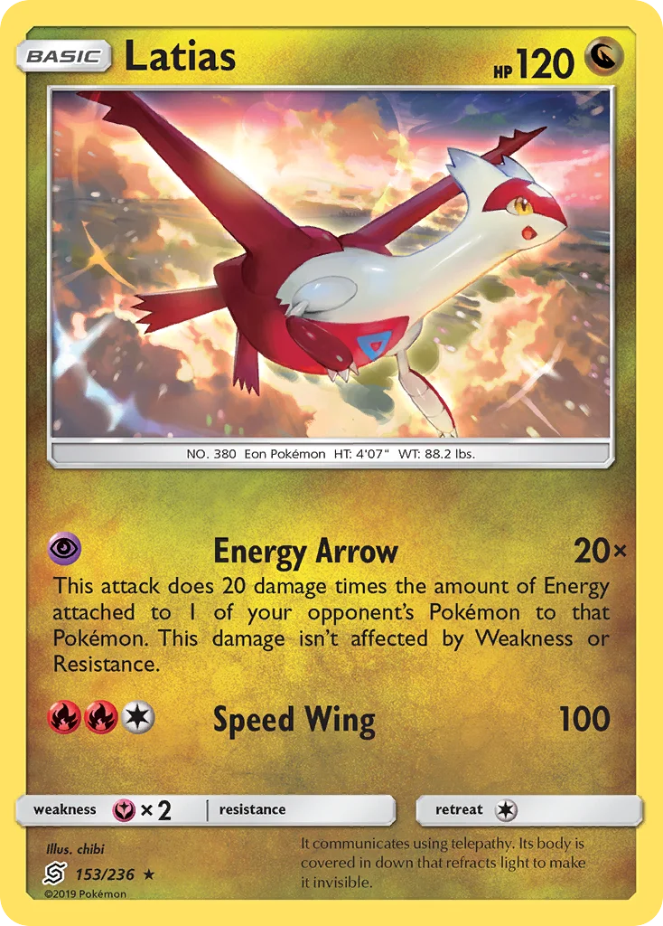 Latias Pokemon card
