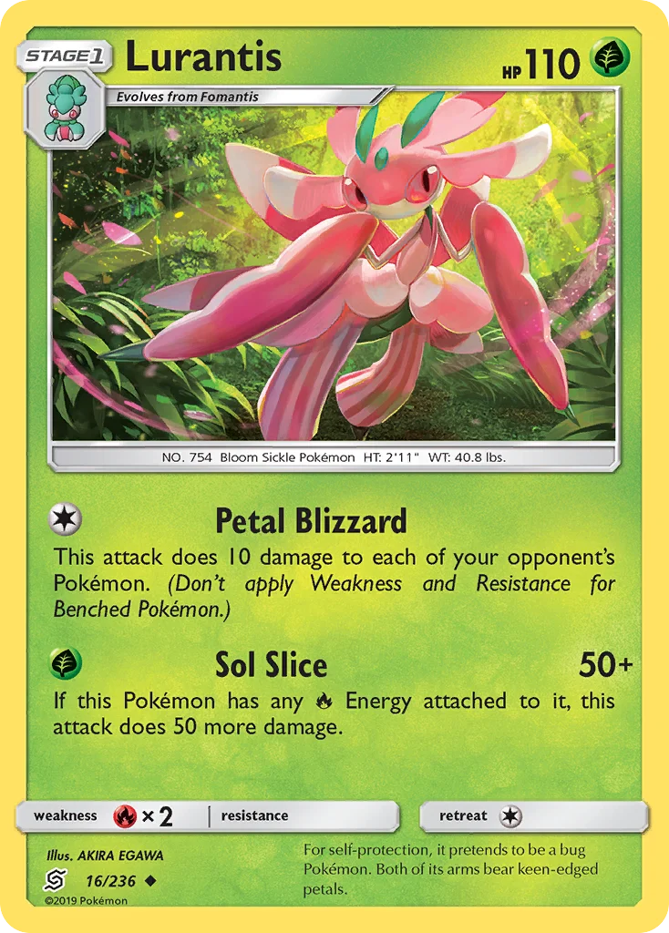 Lurantis Pokemon card