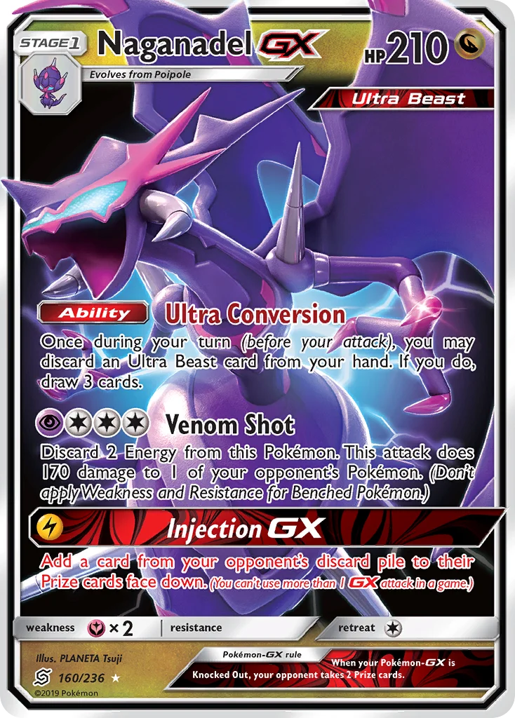 Naganadel-GX Pokemon card