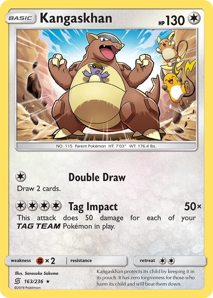 Kangaskhan Pokemon card