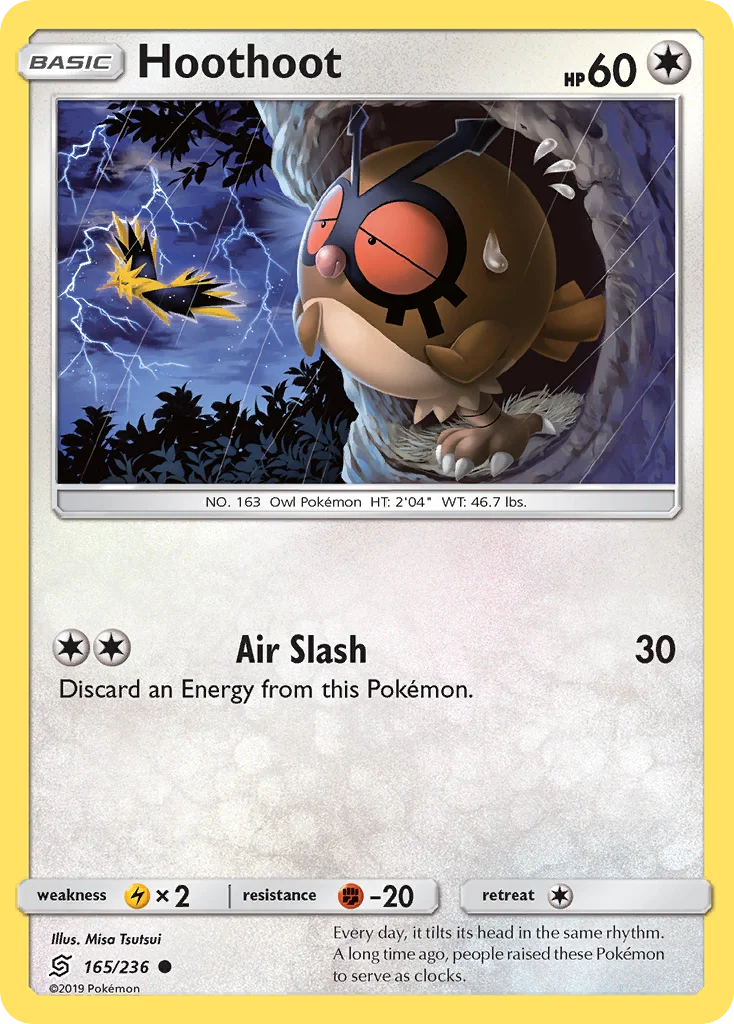 Hoothoot Pokemon card
