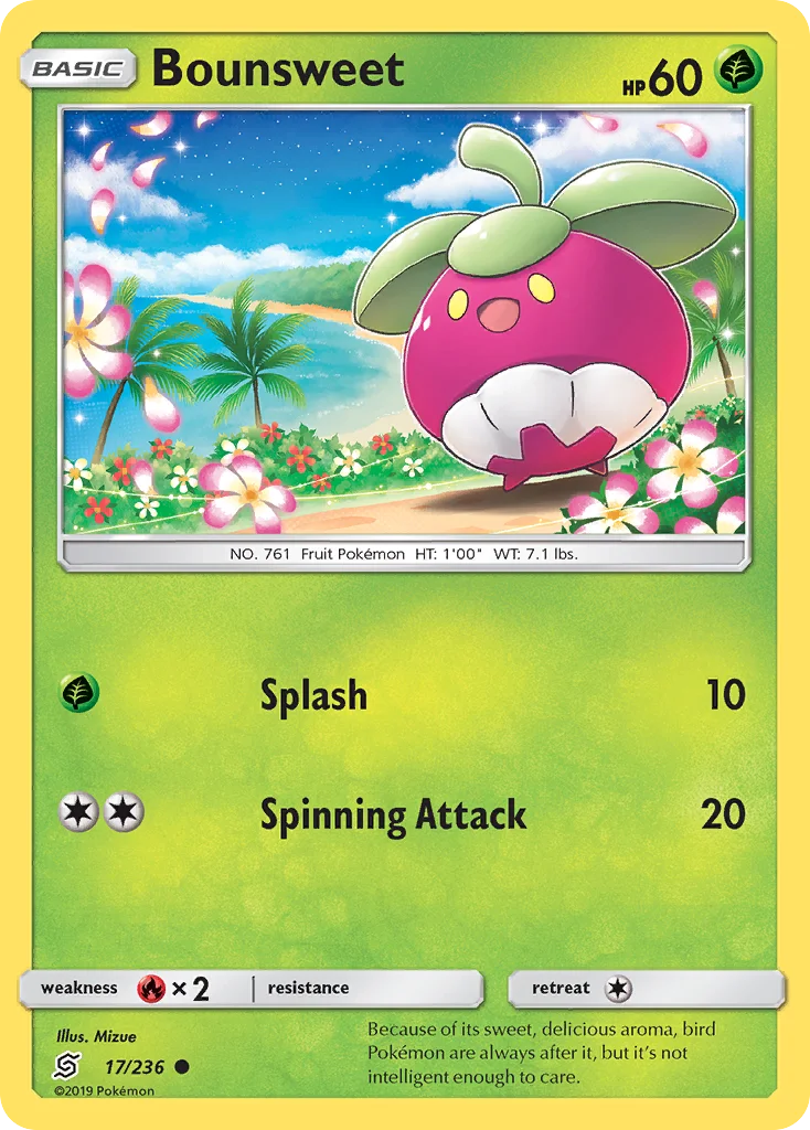 Bounsweet Pokemon card