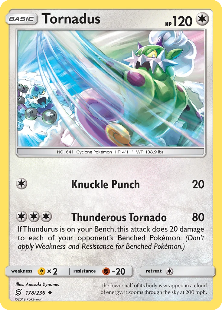 Tornadus Pokemon card