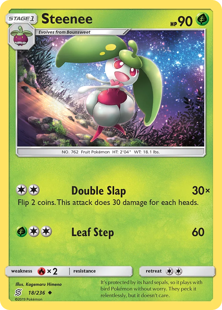 Steenee Pokemon card