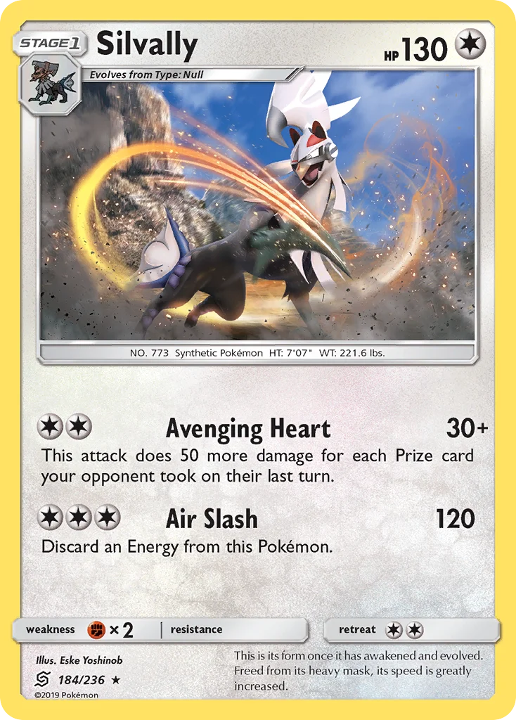 Silvally Pokemon card