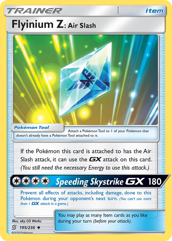 Flyinium Z: Air Slash Pokemon card