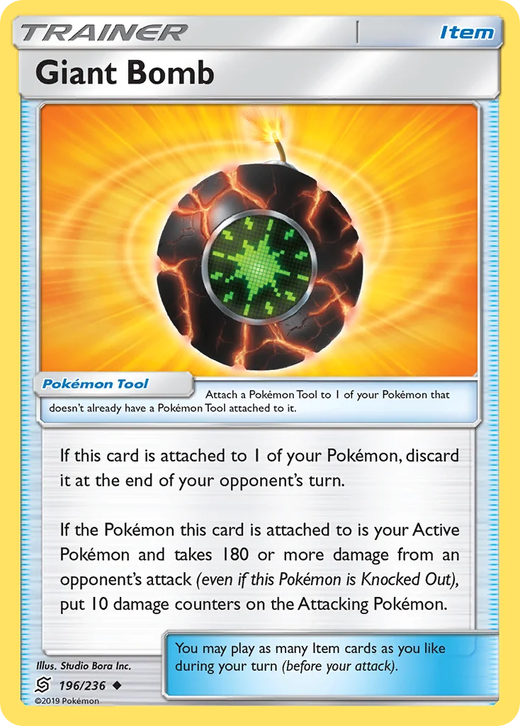 Giant Bomb Pokemon card