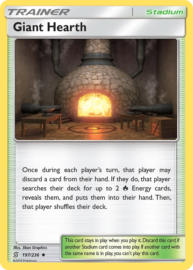 Giant Hearth Pokemon card
