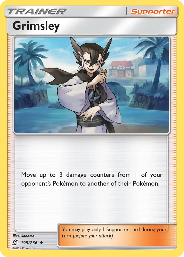 Grimsley Pokemon card