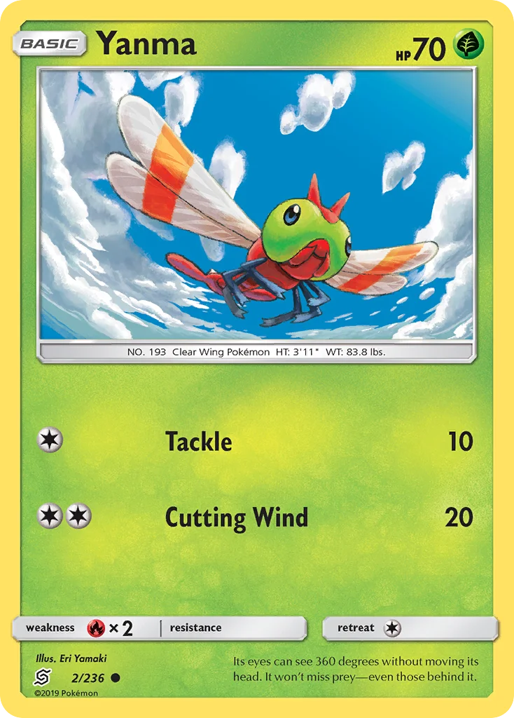 Yanma Pokemon card