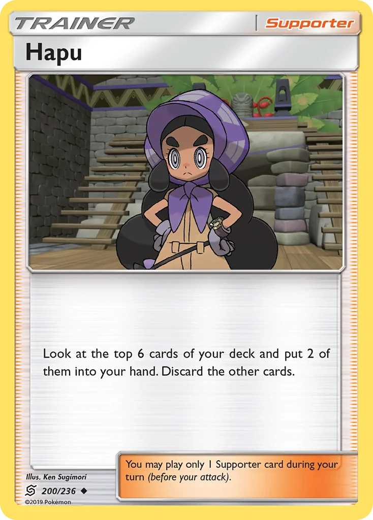 Hapu Pokemon card