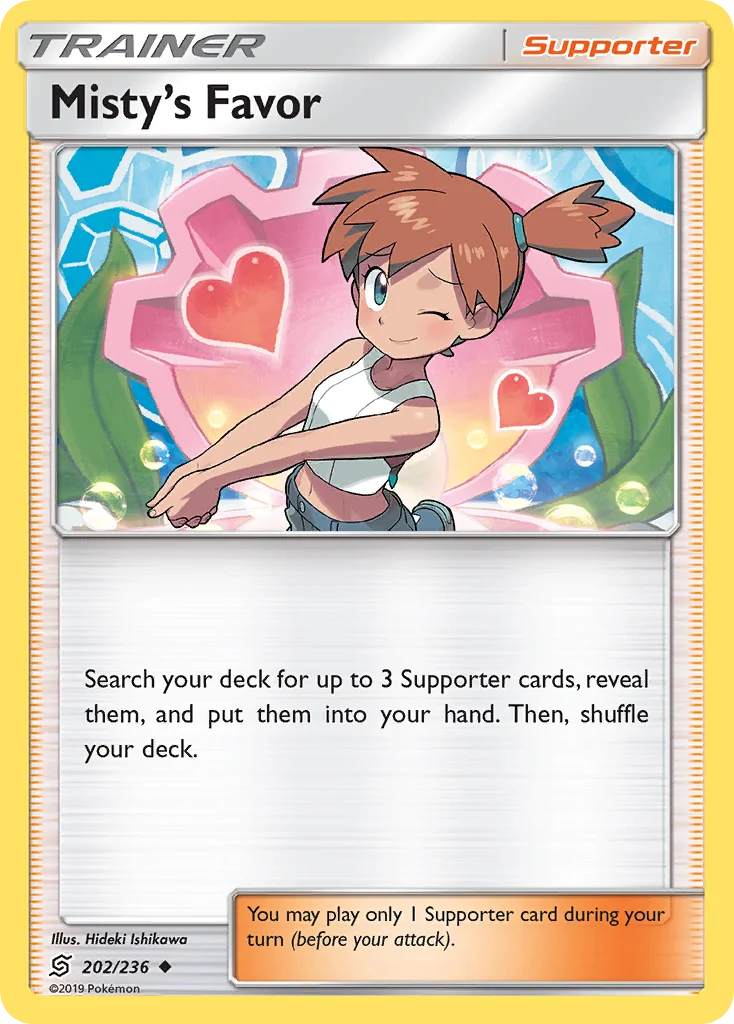 Misty's Favor Pokemon card