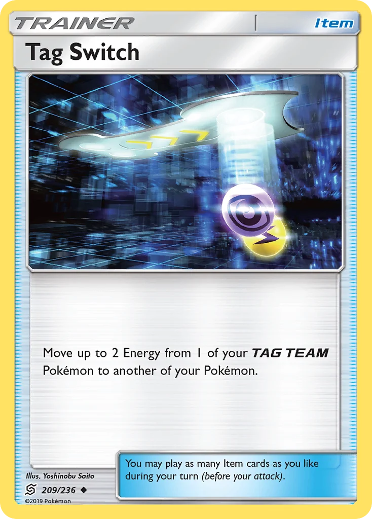Tag Switch Pokemon card