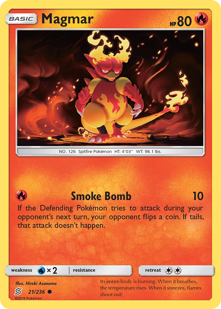 Magmar Pokemon card