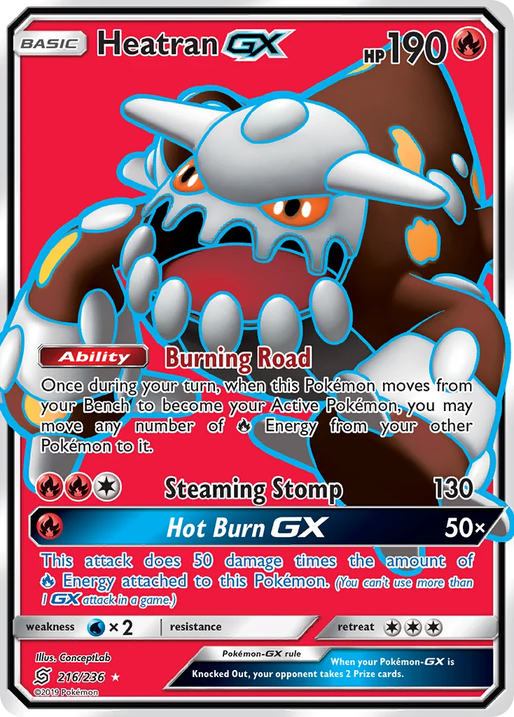 Heatran-GX Pokemon card