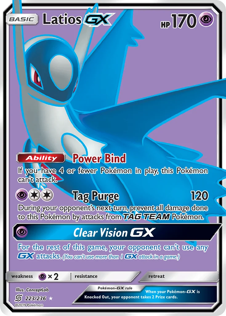 Latios-GX Pokemon card