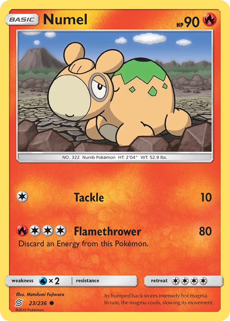Numel Pokemon card