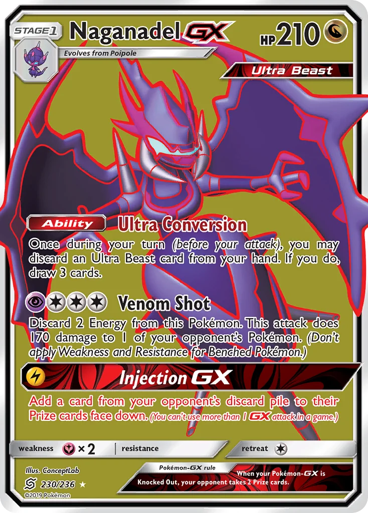 Naganadel-GX Pokemon card