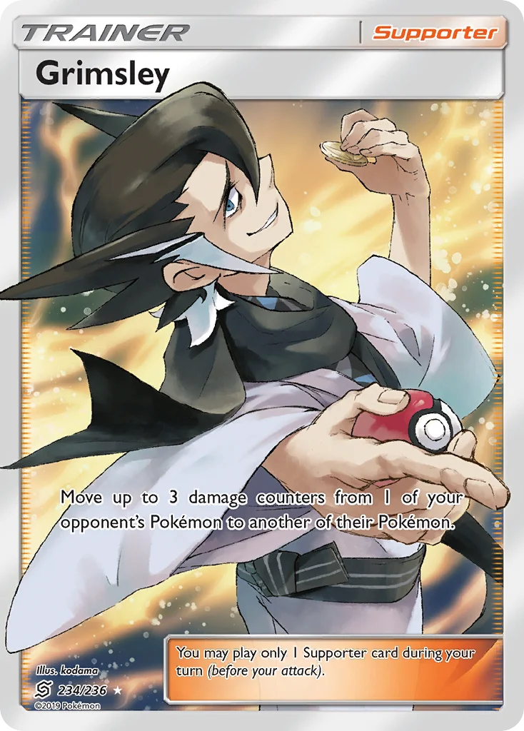 Grimsley Pokemon card