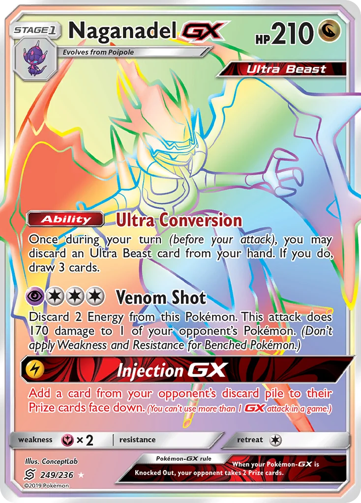 Naganadel-GX Pokemon card