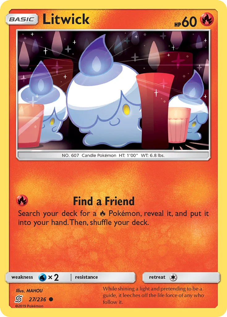 Litwick Pokemon card