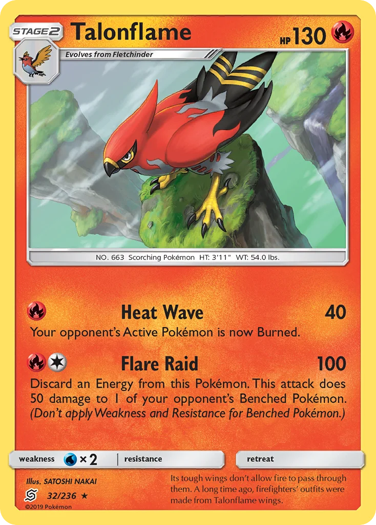 Talonflame Pokemon card