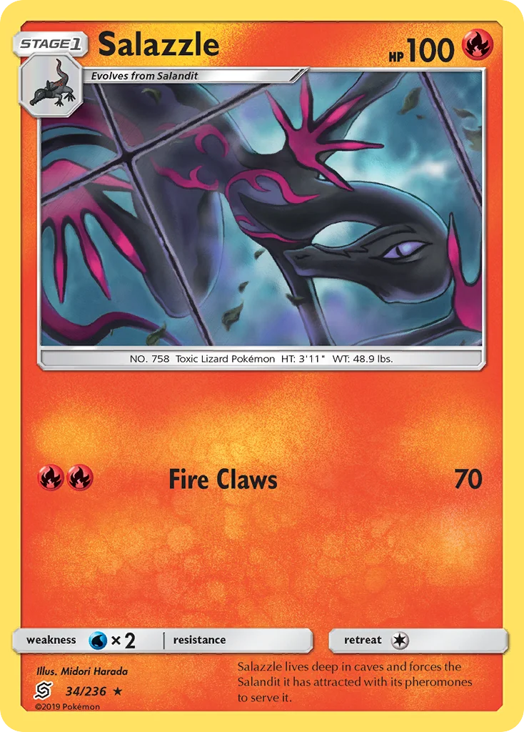 Salazzle Pokemon card