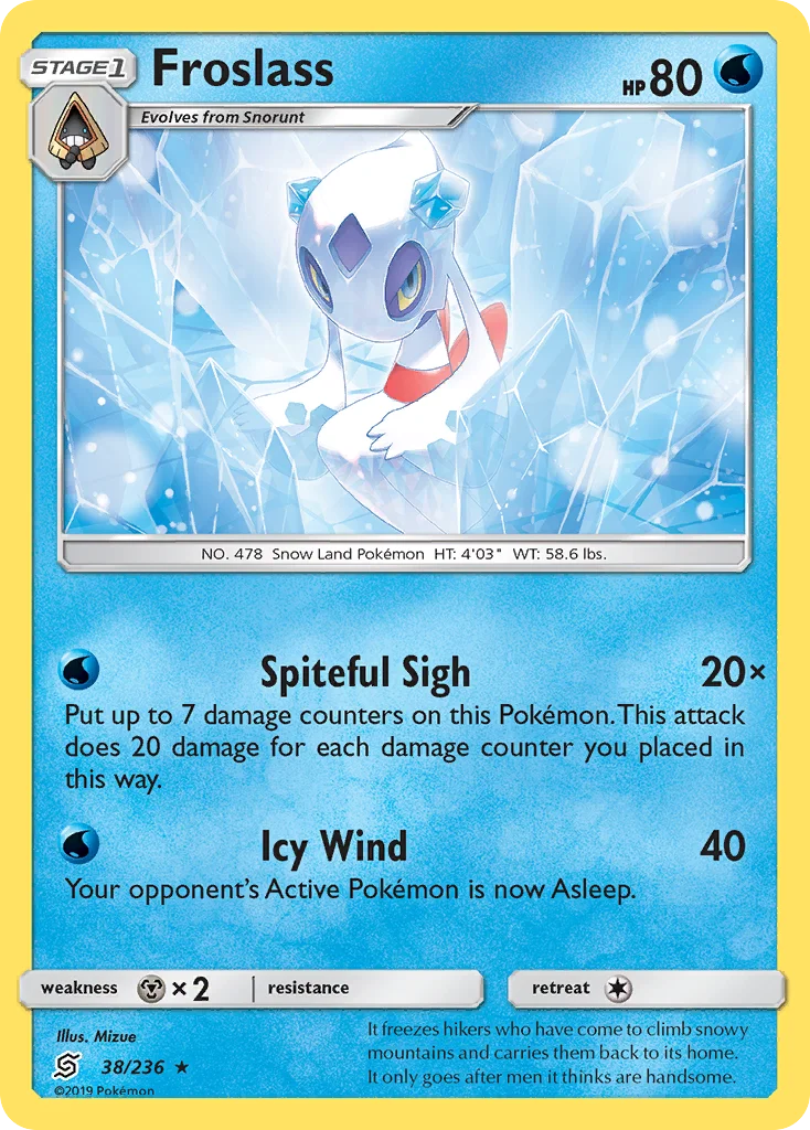 Froslass Pokemon card