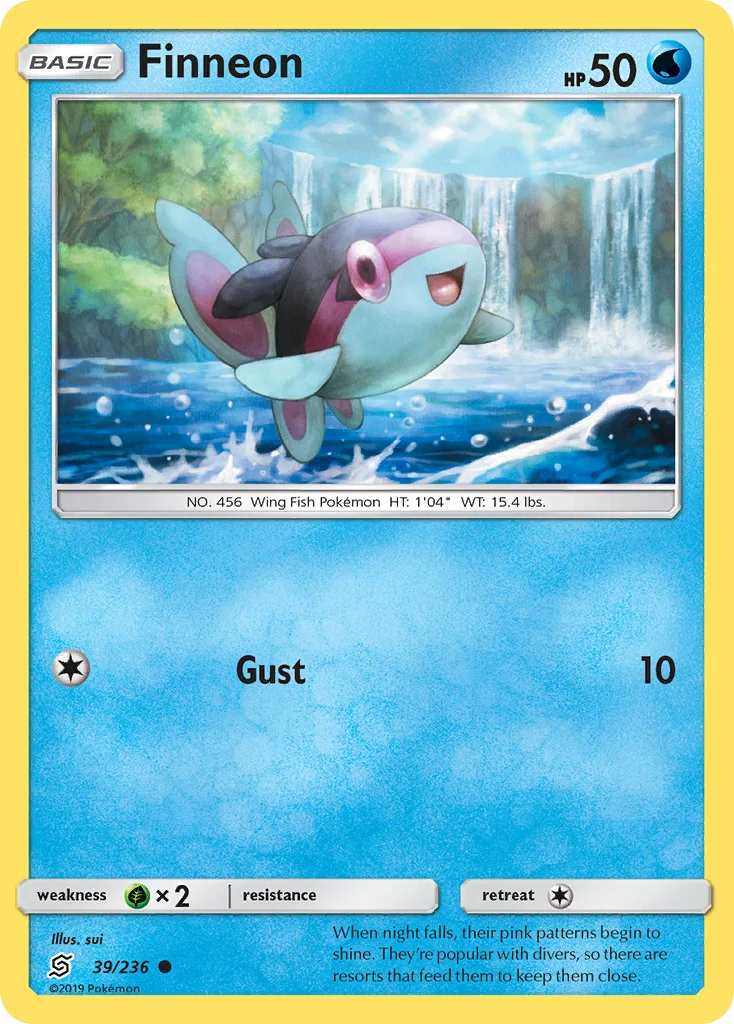 Finneon Pokemon card