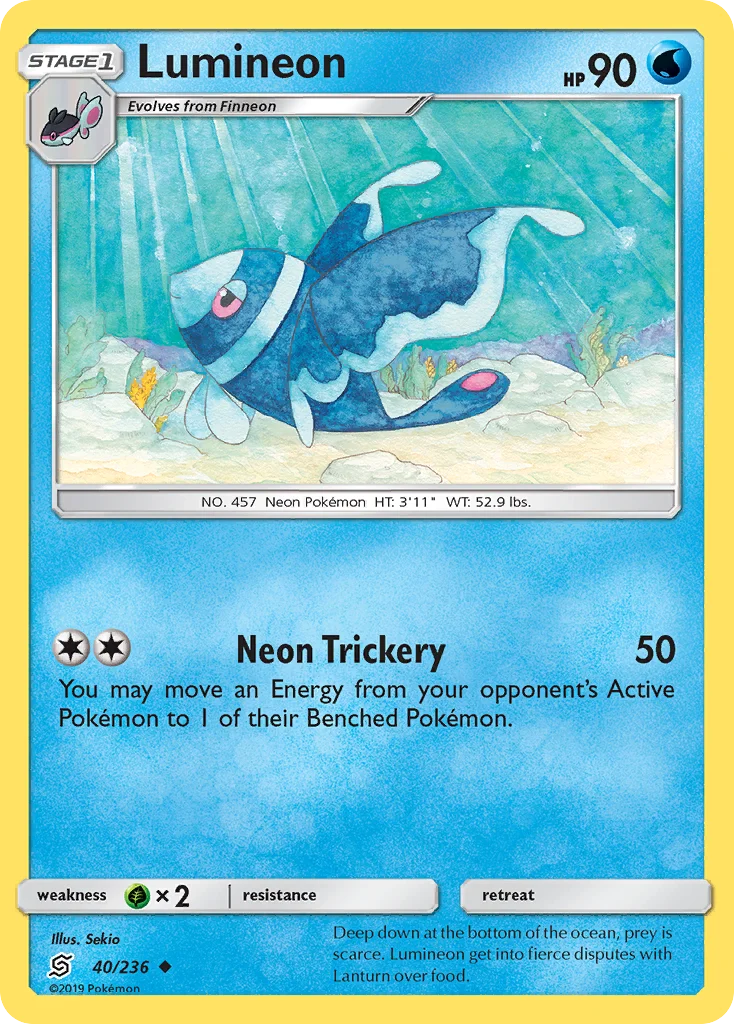 Lumineon Pokemon card
