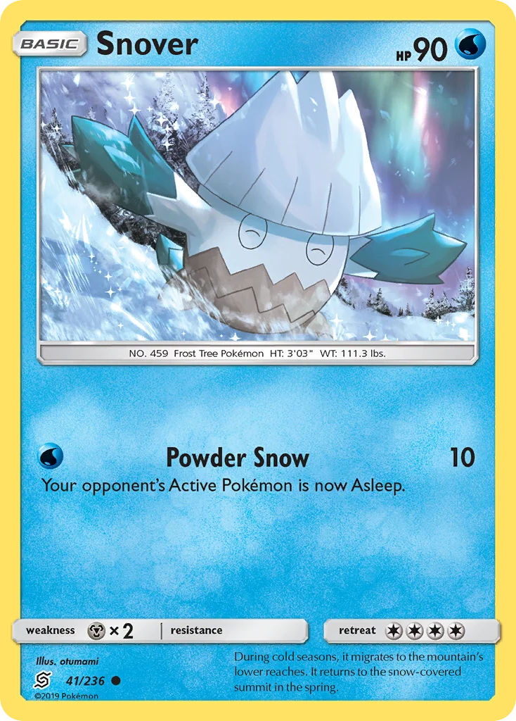 Snover Pokemon card