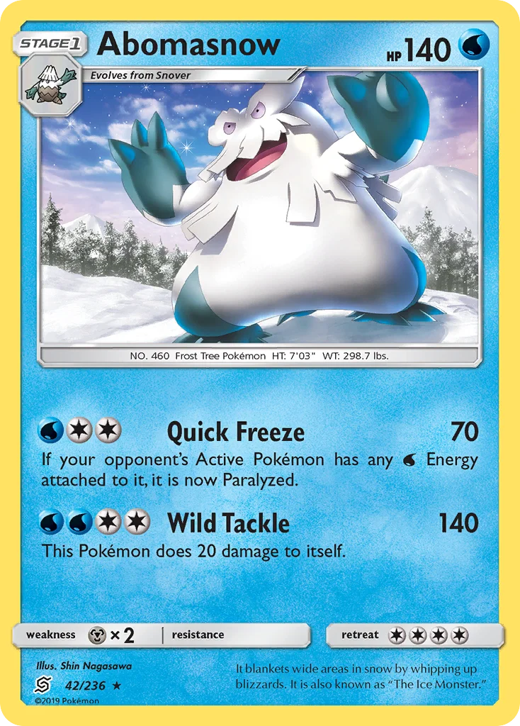 Abomasnow Pokemon card