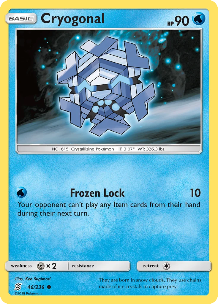 Cryogonal Pokemon card