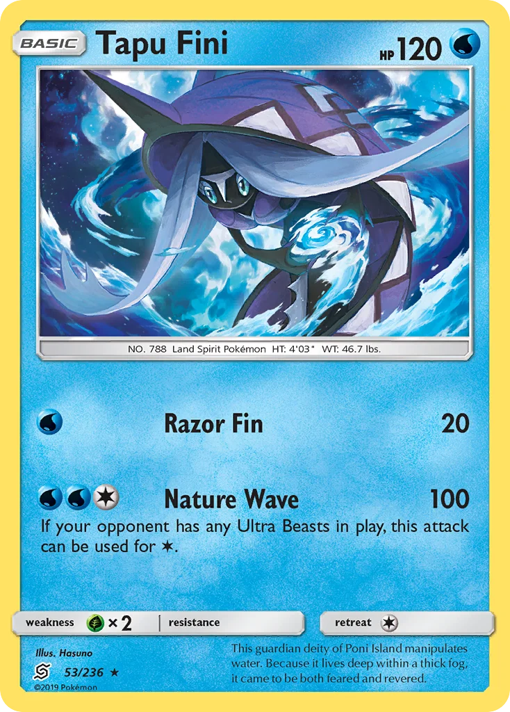 Tapu Fini Pokemon card
