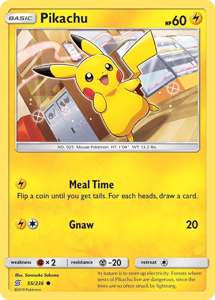 Pikachu Pokemon card