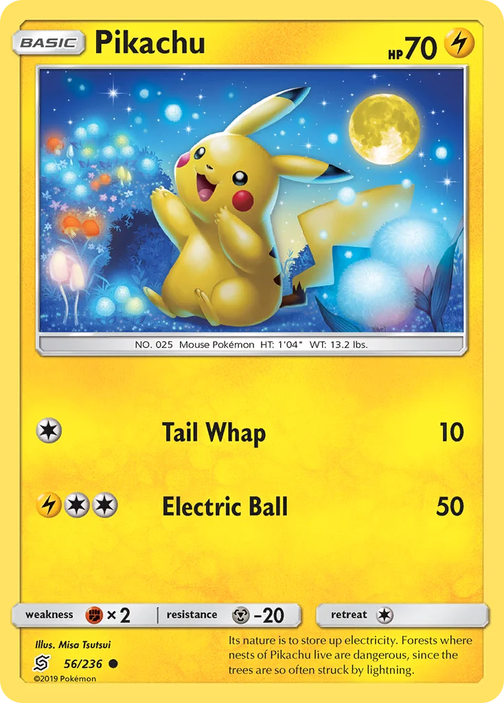 Pikachu Pokemon card