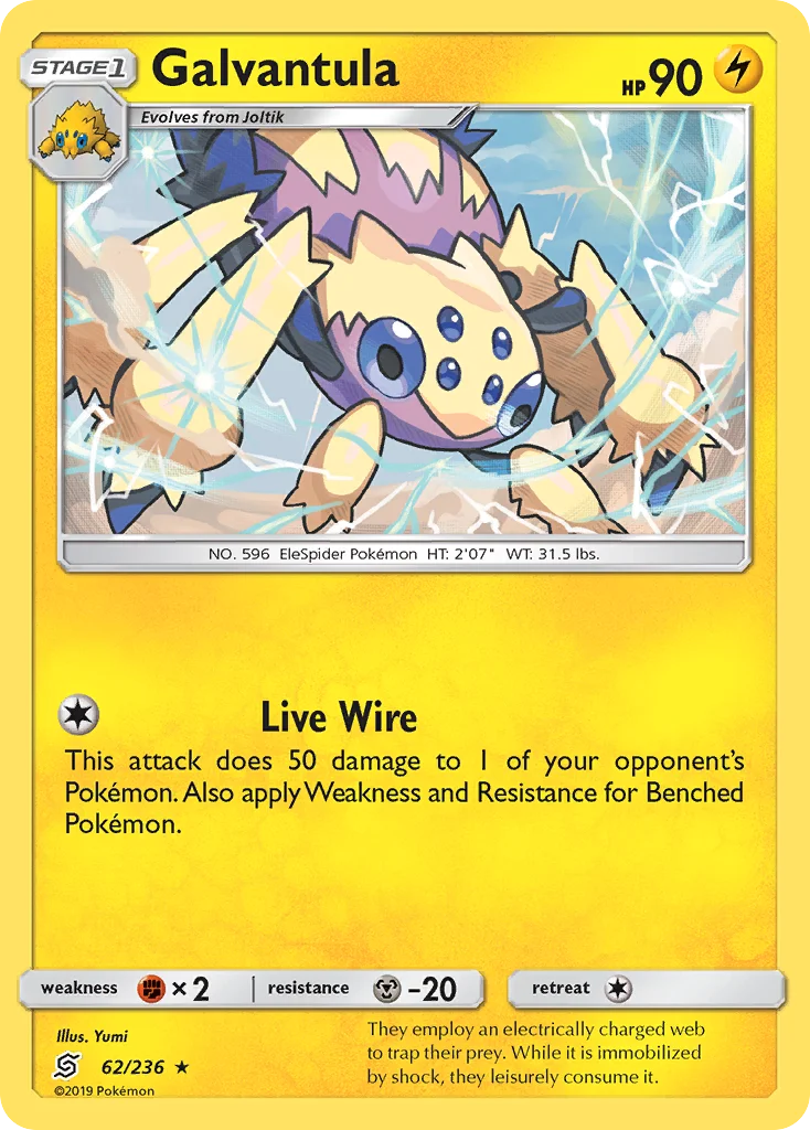 Galvantula Pokemon card