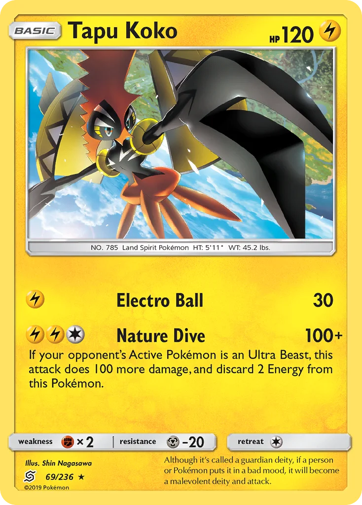 Tapu Koko Pokemon card
