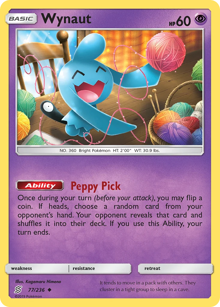 Wynaut Pokemon card