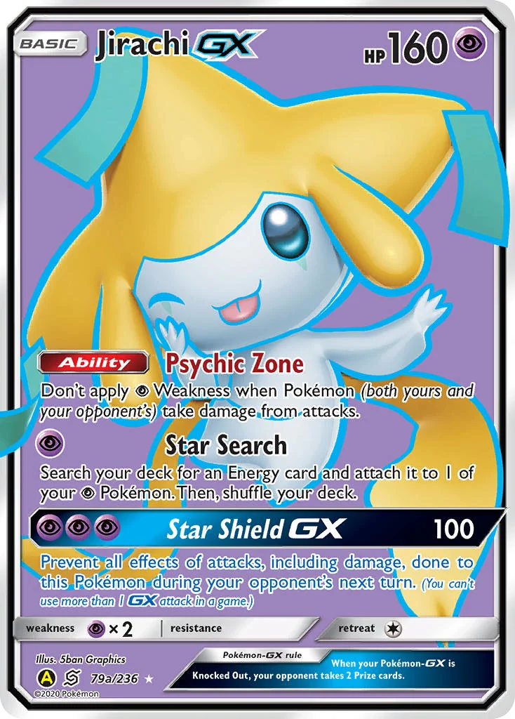 Jirachi-GX Pokemon card