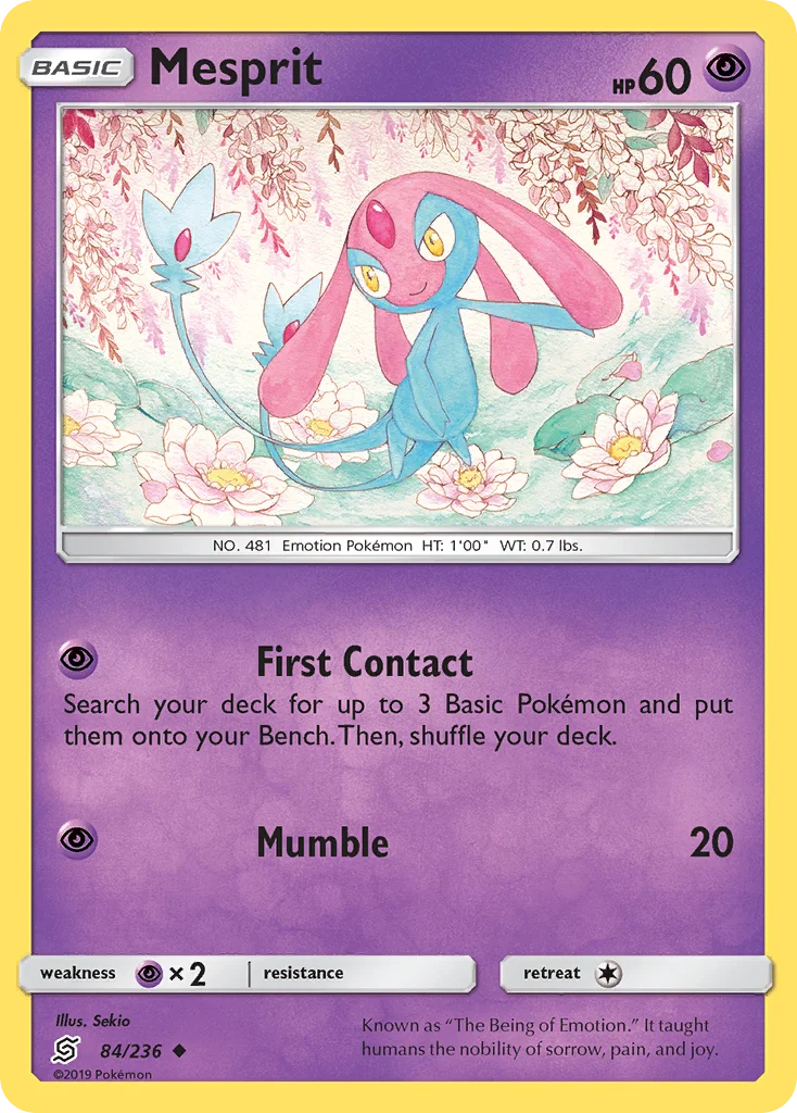 Mesprit Pokemon card
