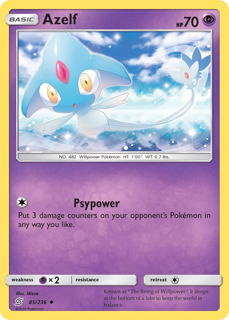 Azelf Pokemon card