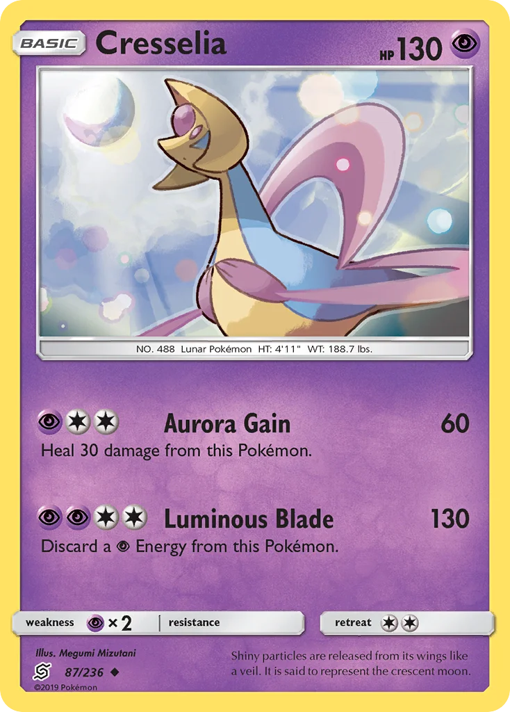 Cresselia Pokemon card