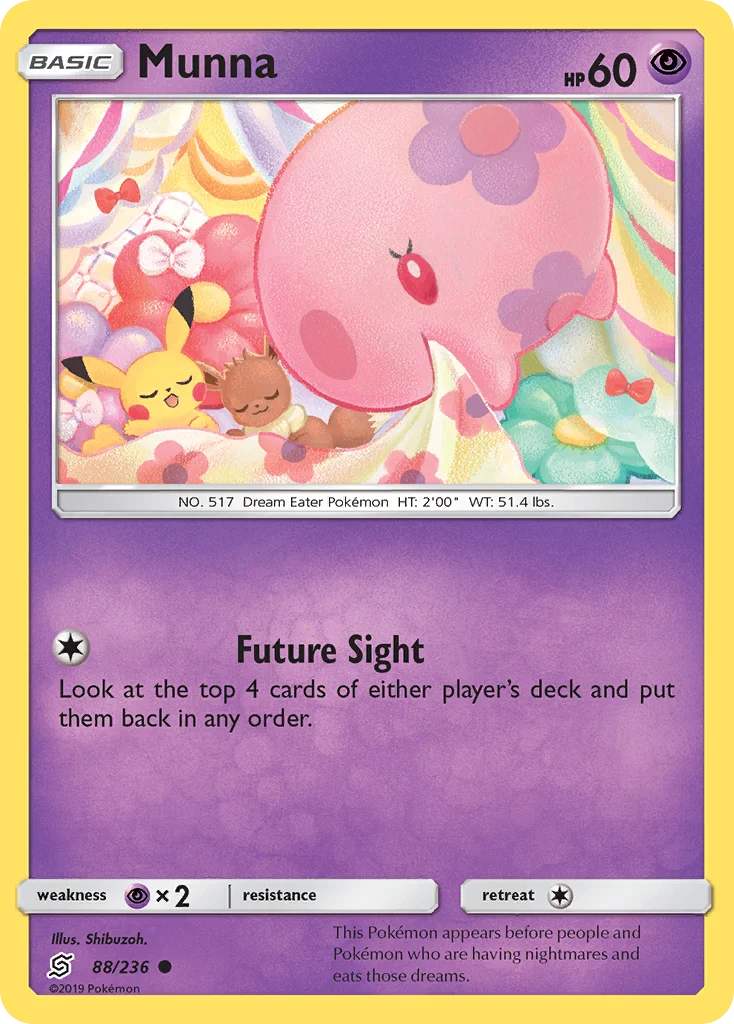 Munna Pokemon card