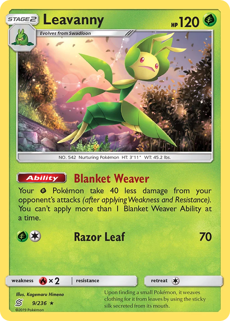 Leavanny Pokemon card