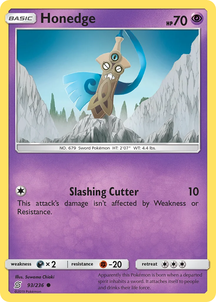 Honedge Pokemon card