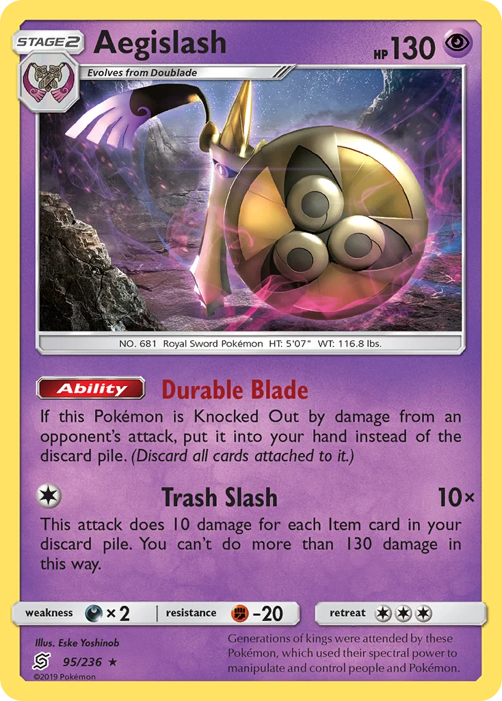 Aegislash Pokemon card