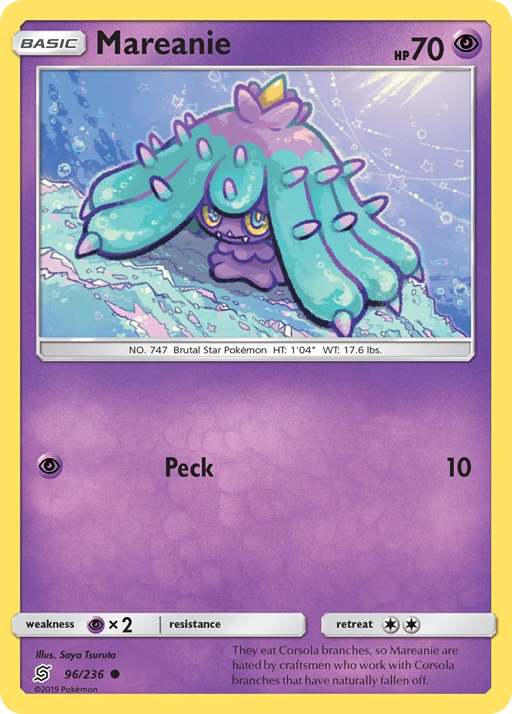Mareanie Pokemon card