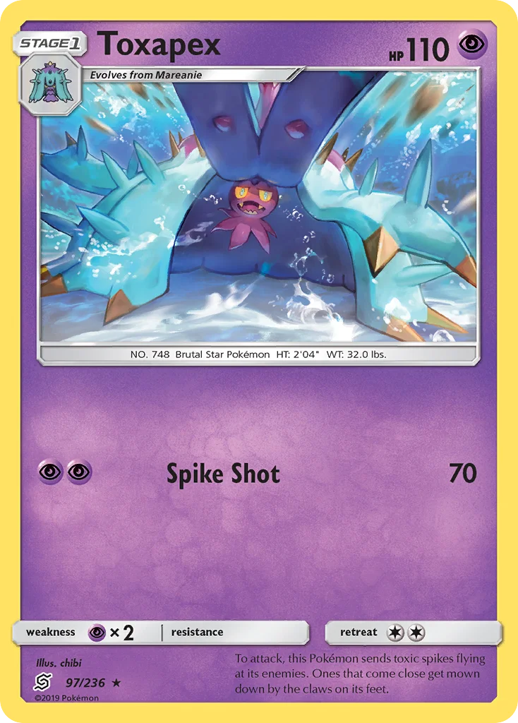 Toxapex Pokemon card