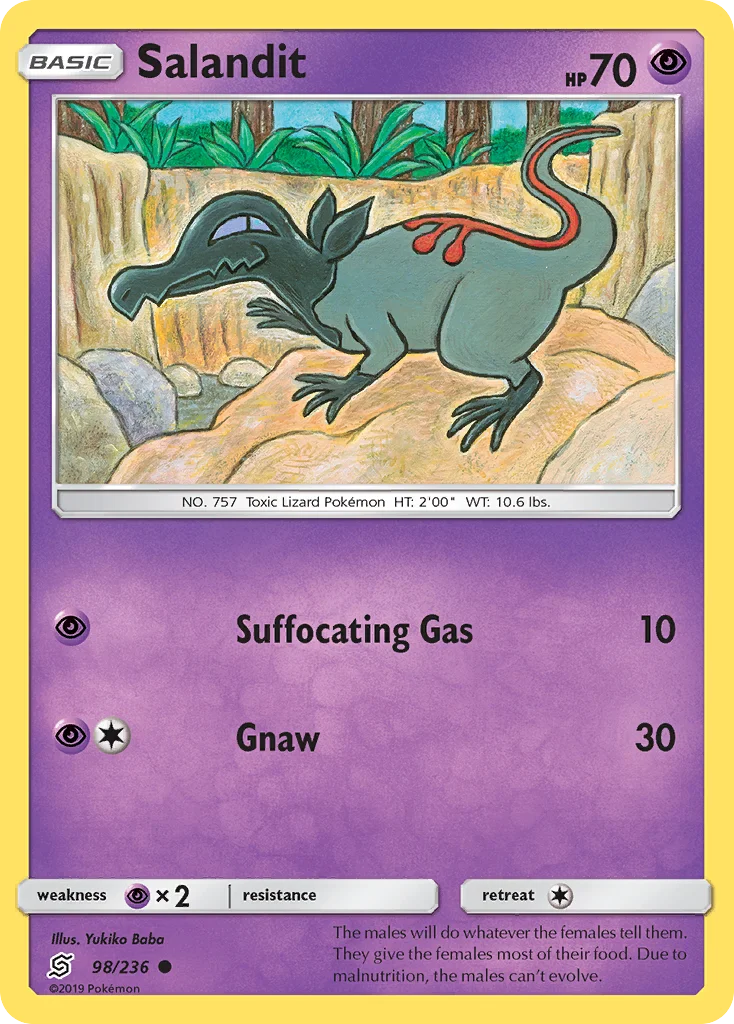 Salandit Pokemon card